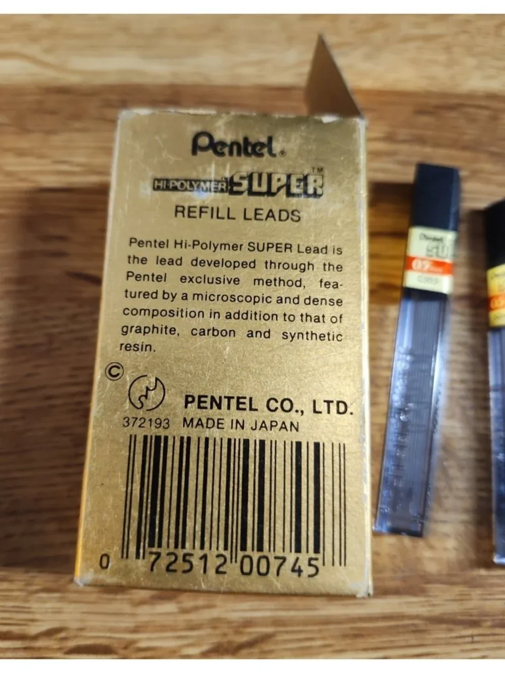 Pentel Refill Lead Vintage Lot of 16 Tubes Super Hi-Polymer .5mm HB 0.020